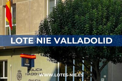 Lotes NIE en Valladolid